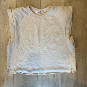 Frame Cream Sleeveless Top